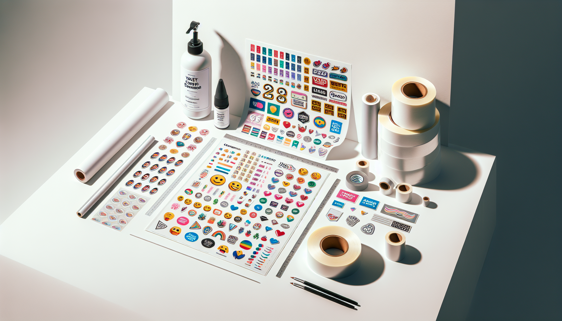 Branded Stickers, Sheet and Roll Format